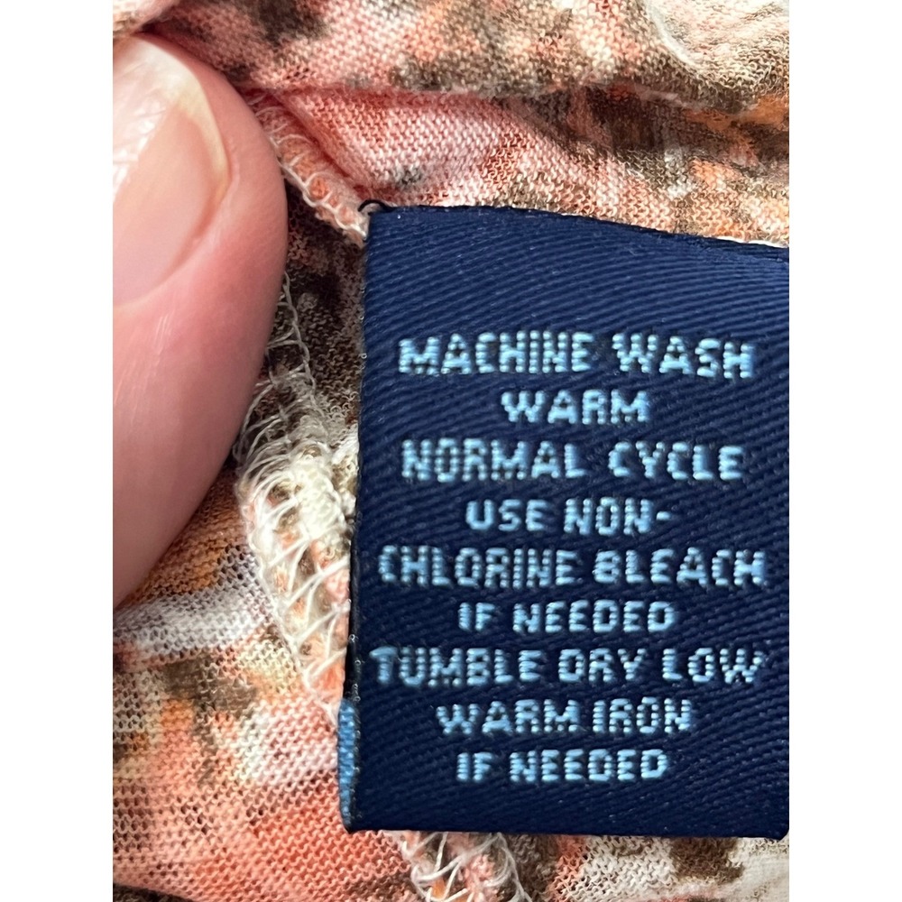 Westbound Woman Cardigan Women 2X Brown Orange Excellent Abstract Burnout Print - Picture 6 of 12